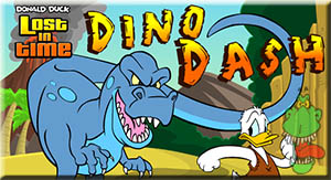 Jogo do Dinosauro Rei: Donald Dino Dash